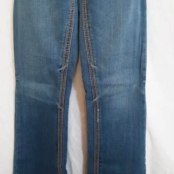 Seven7 Women's Bootcut Medium Wash Low Rise Straight Leg Denim Jeans Size 8 W31 - Picture 5 of 8